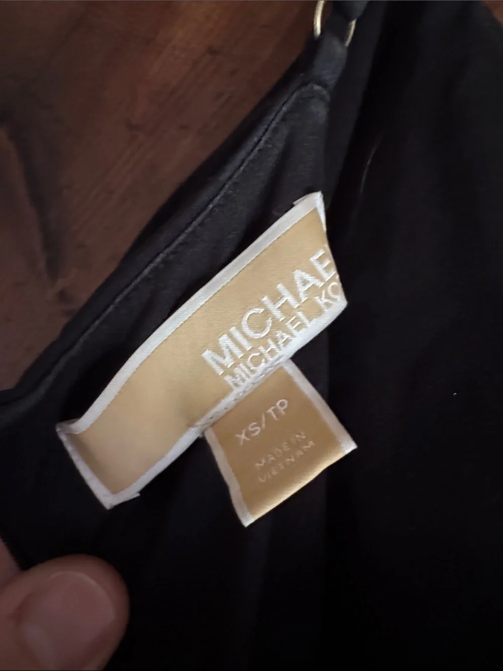Michael Kors Black Ruched Maxi Slip Dress